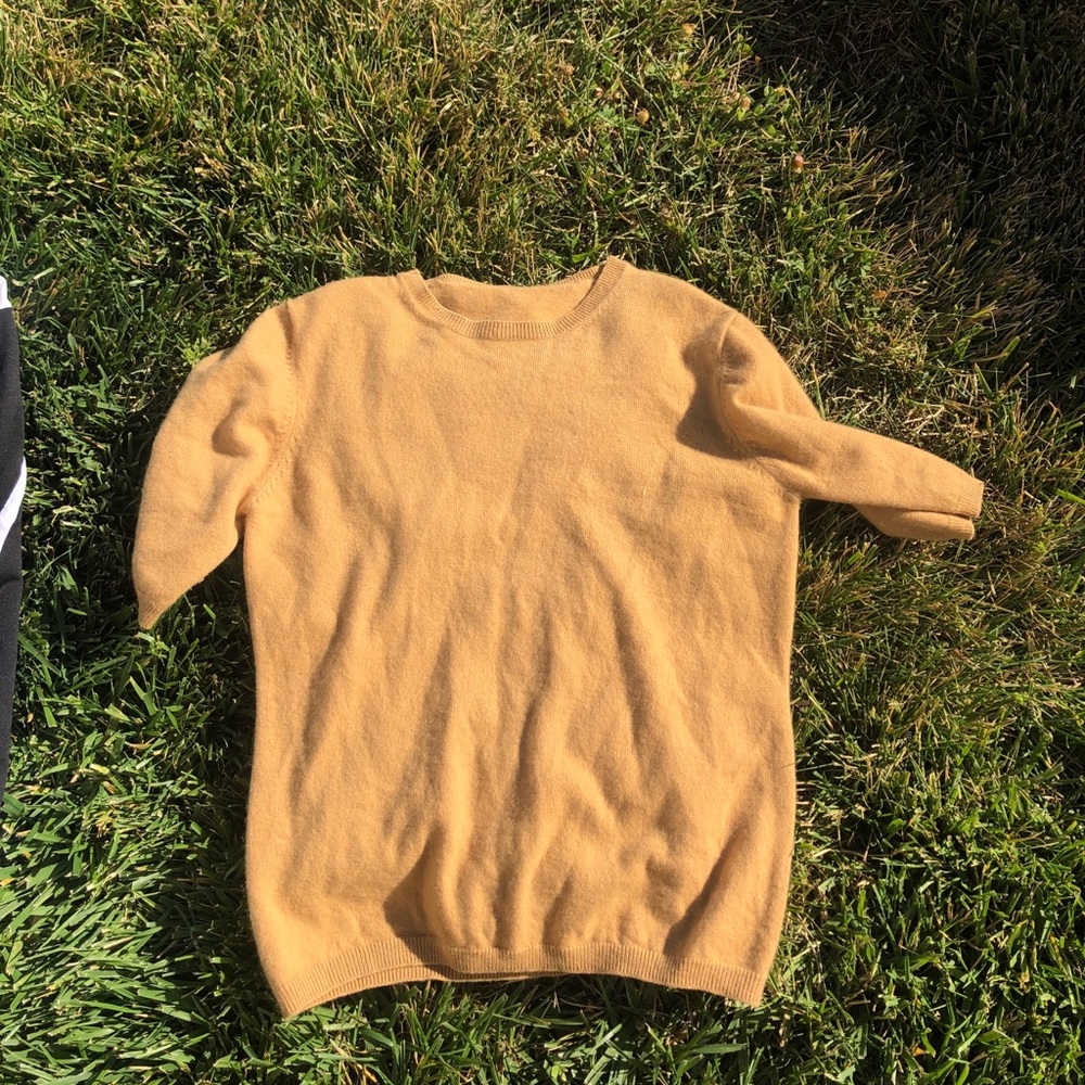 Tan shirt